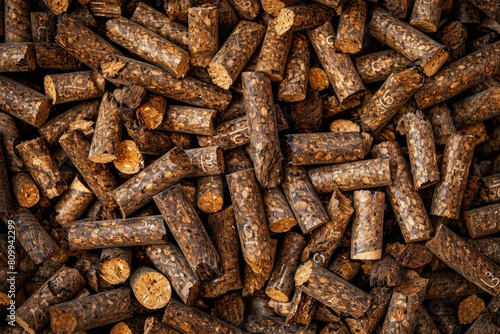 Renewable Heating with Holzpellets. Forest Pellet Bioenergy for Environmentally Friendly Heat