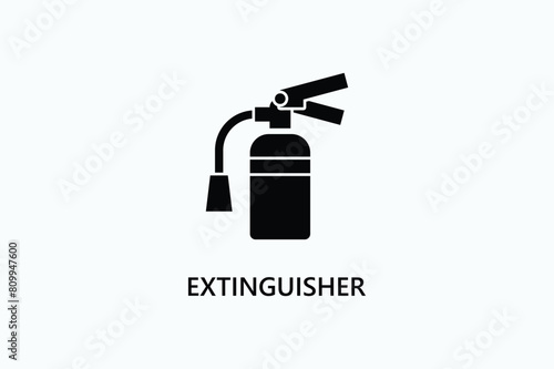 Extinguisher Vector Icon Or Logo Illustration