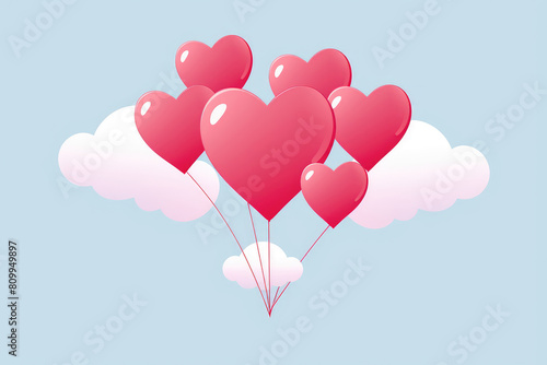 Love is in the Air  Heart-Shaped Balloons
