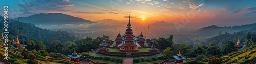 Wat Phra That Mae Yen Hilltop Harmony Captures the Serene Beauty of Thailand s Panoramic Temple