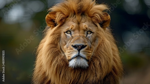Majestic Lions Piercing Gaze A Portrait of Strength and Authority Conveying the Trends of Generative ai