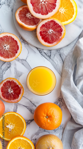 Juicy radiance  droplets glisten  capturing the sunny charm and succulent flavor of freshly squeezed oranges