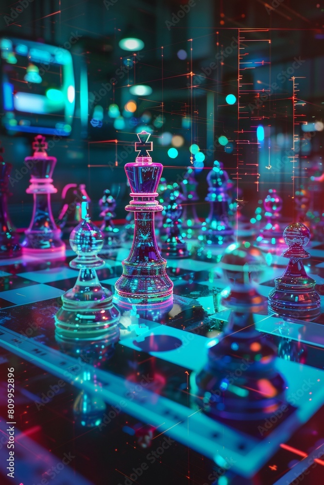 A corrupted , pieces melting and shifting, overlaid with glitching binary code, symbolizing strategic cyberwarfare A corrupted , pieces melting and shifting, overlaid with glitching binary code, symbolizing strategic cyberwarfare