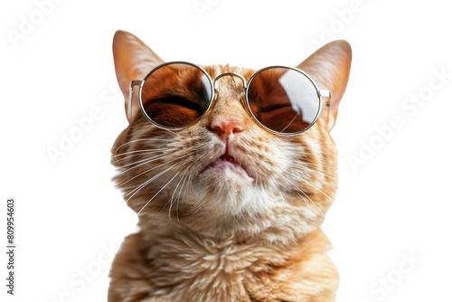 Cool cat wearing sunglasses