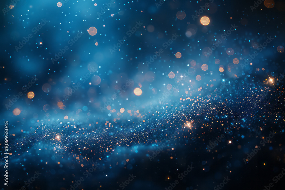 An abstract painting where a dark blue fades into black, dotted with small white stars like a quiet night, An abstract painting where a dark blue fades into black, dotted with small white stars like a quiet night,