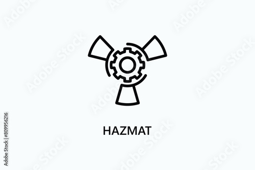 Hazmat Vector Icon Or Logo Illustration
