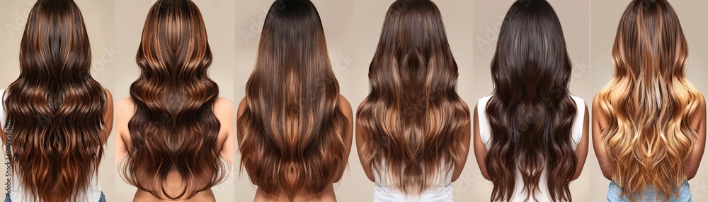 Studio imagery depicting the dramatic restoration of a womans heatdamaged hair, before and after undergoing a keratin treatment Studio imagery depicting the dramatic restoration of a womans heatdamaged hair, before and after undergoing a keratin treatment