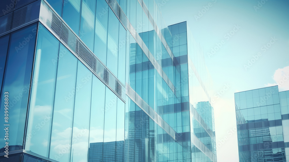 Modern Corporate Office Building Glass Facade Modern Corporate Office Building Glass Facade