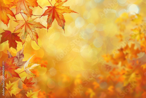 Beautiful colorful autumn leaves background