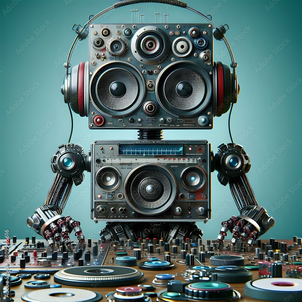 Fototapeta premium digital robot 