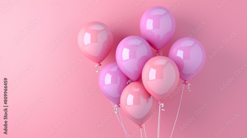Background with balloons of different colors. Design a greeting card or a birthday invitation. Background with balloons of different colors. Design a greeting card or a birthday invitation.