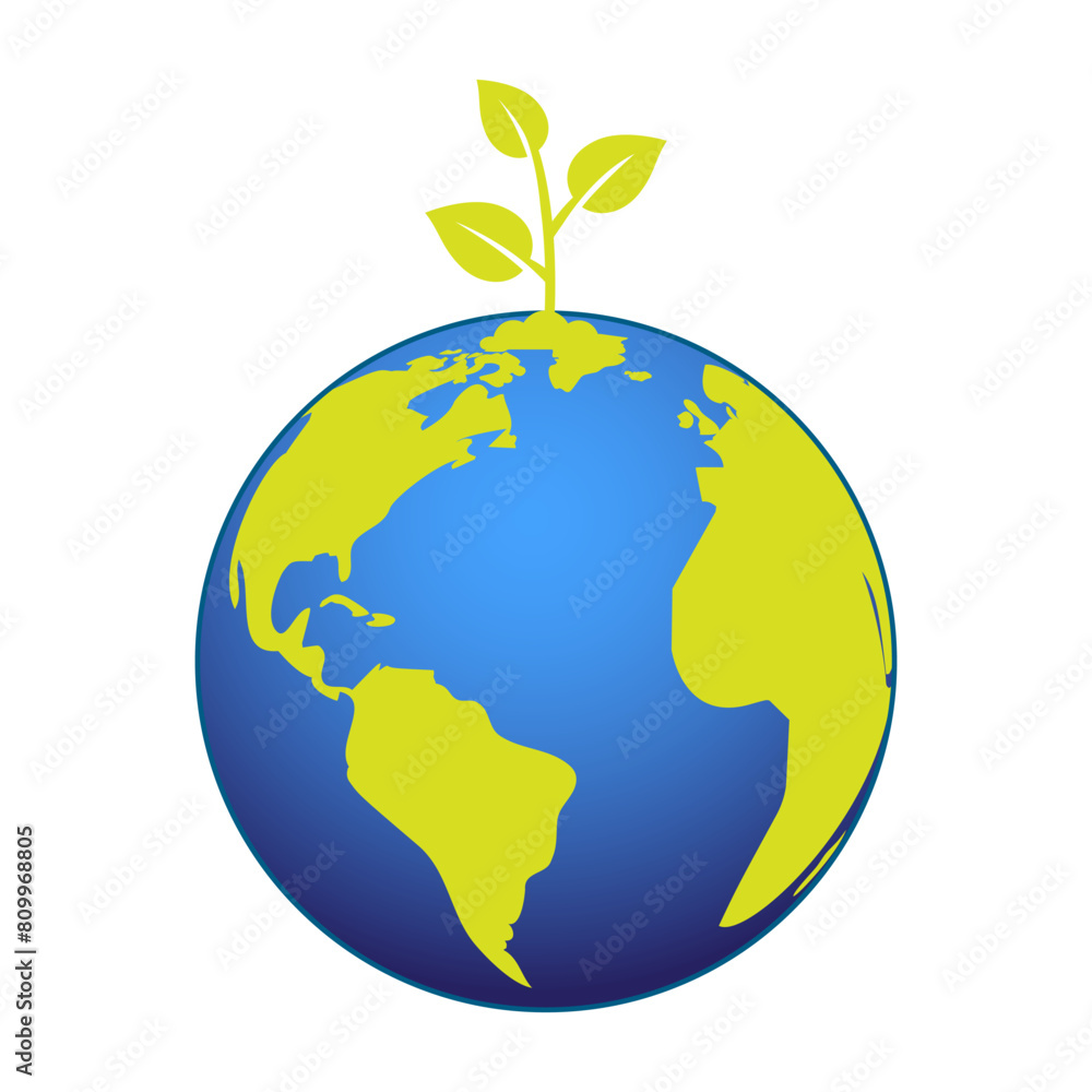 Vector illustration of seedling growing on earth with transparent background Vector illustration of seedling growing on earth with transparent background