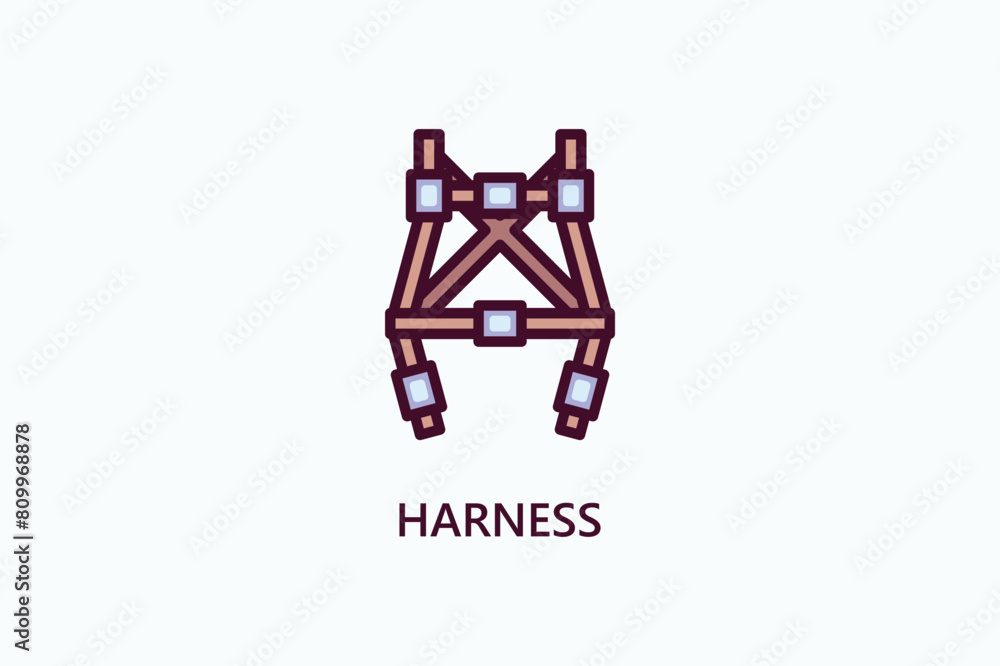 Harness Vector Icon Or Logo Illustration
