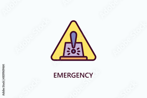 Emergency Vector Icon Or Logo Illustration