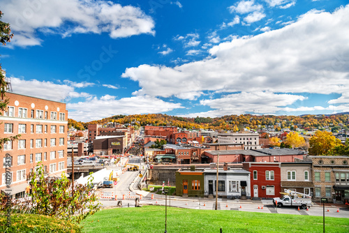 Photos View from the hill of the old American town of Cumberland in Maryland