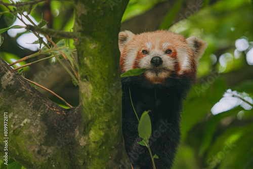 Red Panda in a tree