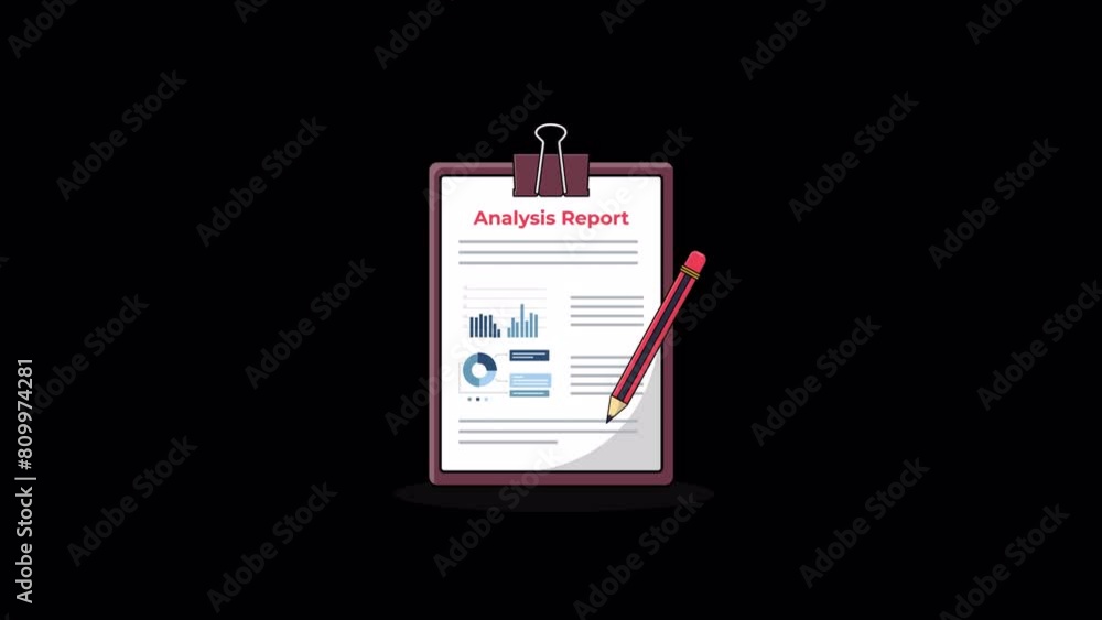 Animated Business Reports and Statistics. Data Analysis Concept Animation Video - Transparent Animated Business Reports and Statistics. Data Analysis Concept Animation Video - Transparent