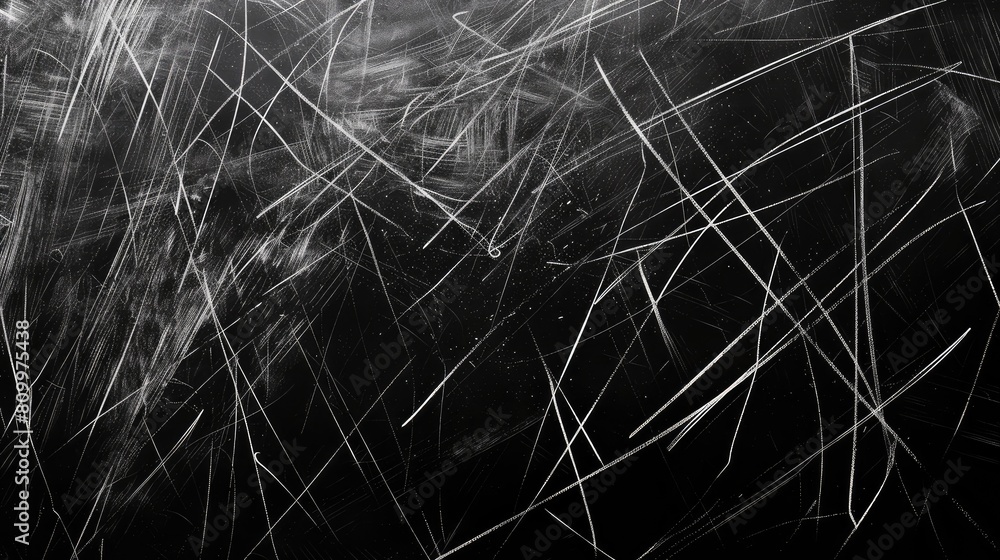Abstract Scratched Texture on Black Background Abstract Scratched Texture on Black Background