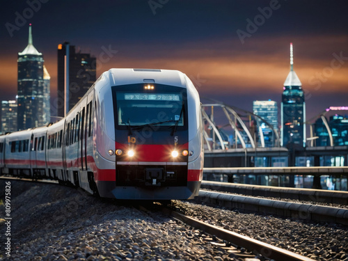 Dynamic City Transit, High-Speed Train Blending with Urban Landscape