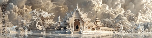 Ethereal Architectural Harmony Wat Rong Khun s Surreal Blend of Traditional and Contemporary Beauty