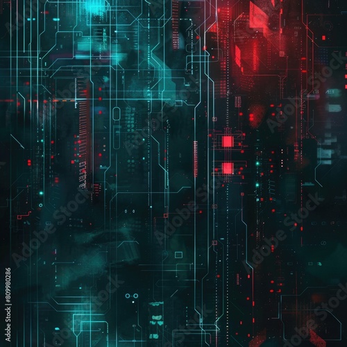 dark Digital technology background