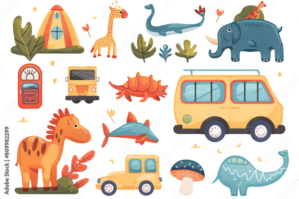 Obraz premium Wonderful three-dimensional toys