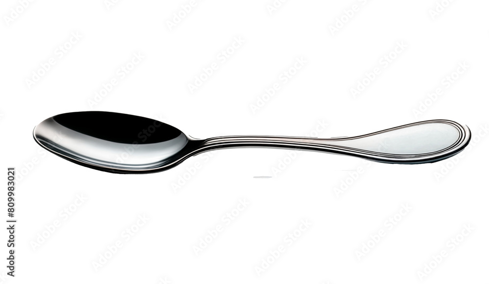 A single silver spoon A single silver spoon