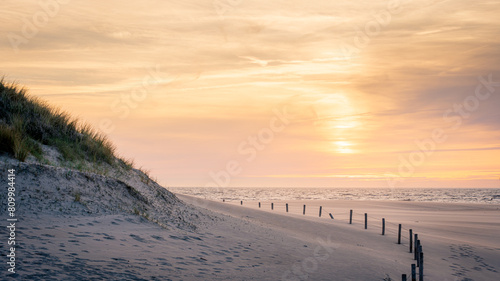 Serene Sunset at The Hague Beach