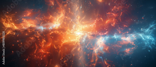 The far galaxy, abstract background