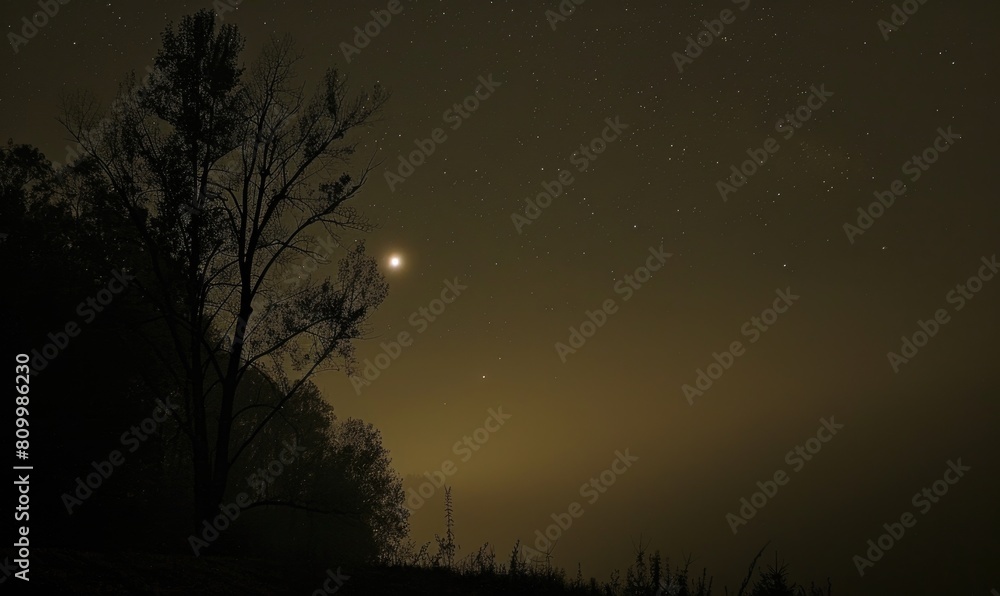 Night sky with thick fog and no visibility of stars or moon Night sky with thick fog and no visibility of stars or moon