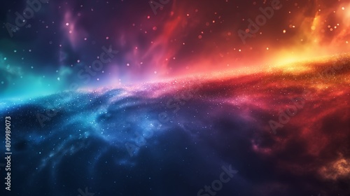 Colorful nebula galaxy background