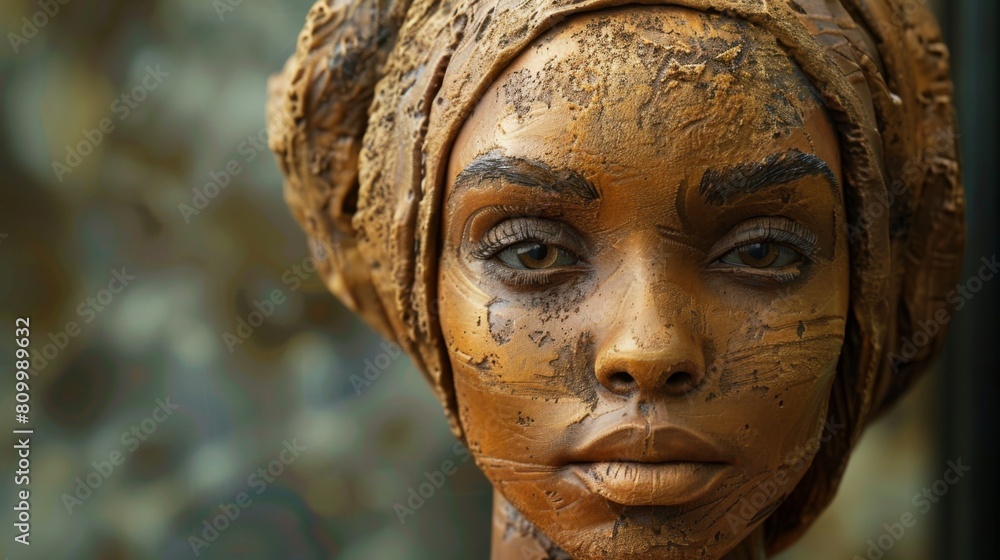 sculpture made from mud sculpture made from mud