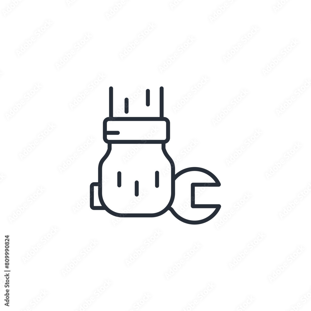 Wrench icon. vector.Editable stroke.linear style sign for use web design,logo.Symbol illustration. Wrench icon. vector.Editable stroke.linear style sign for use web design,logo.Symbol illustration.