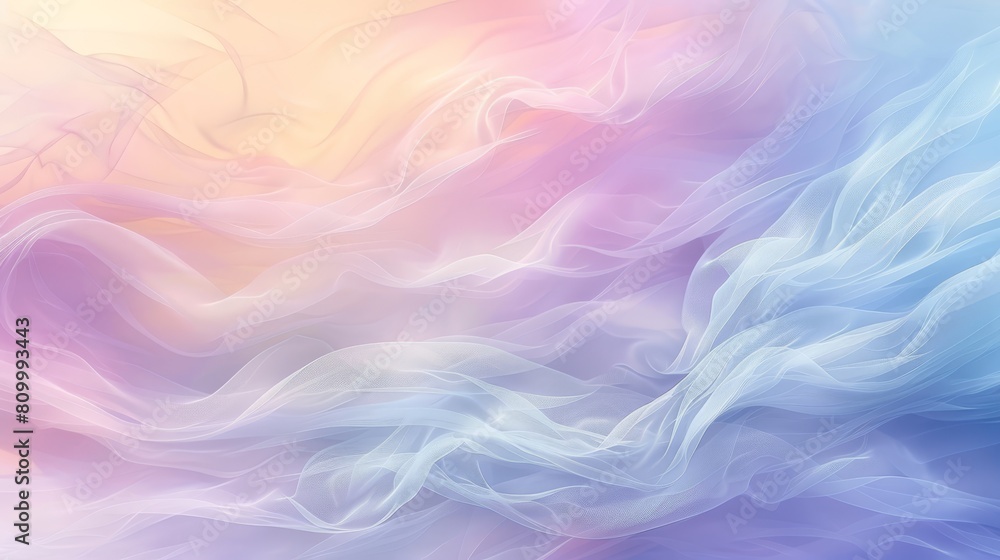 A clear image showcases a blue, pink, and yellow backdrop with a distinct white spiral on its left side A clear image showcases a blue, pink, and yellow backdrop with a distinct white spiral on its left side