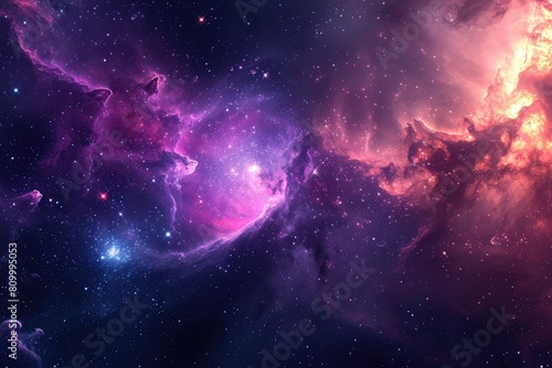 Colorful galaxy backdrop for creative inspiration