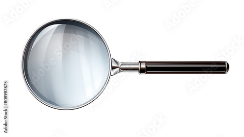 magnifying glass isolated on white background