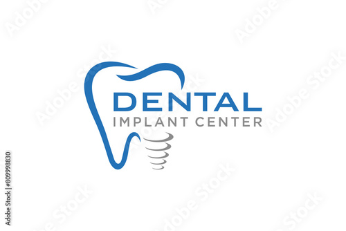 Dental Implant Treatment logo design.