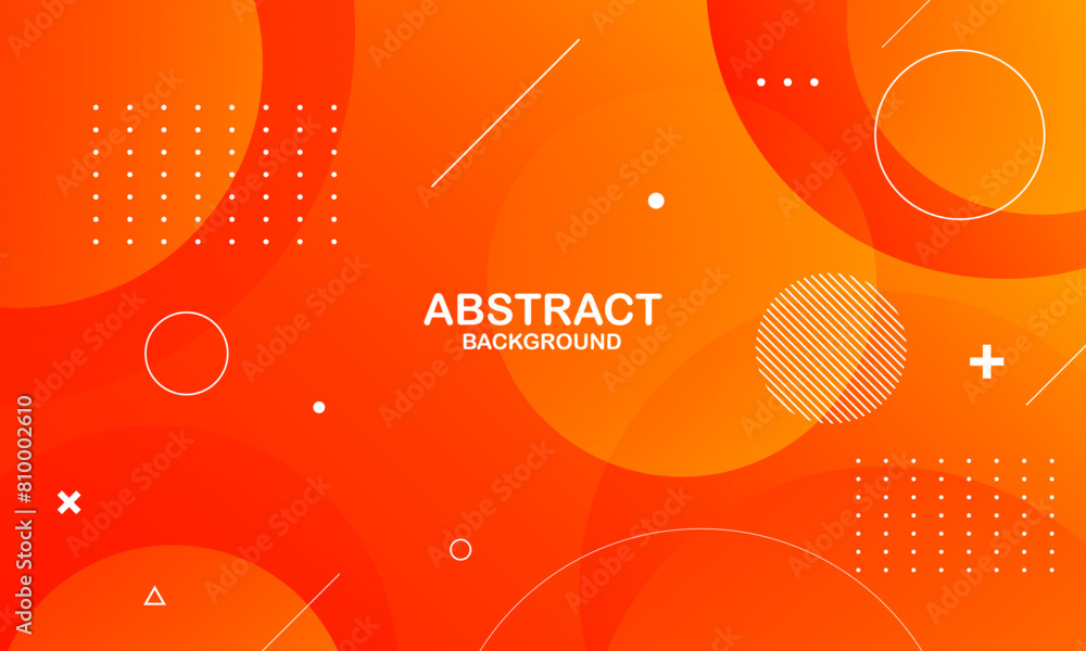 Fototapeta premium Orange abstract background with circles. Eps10 vector