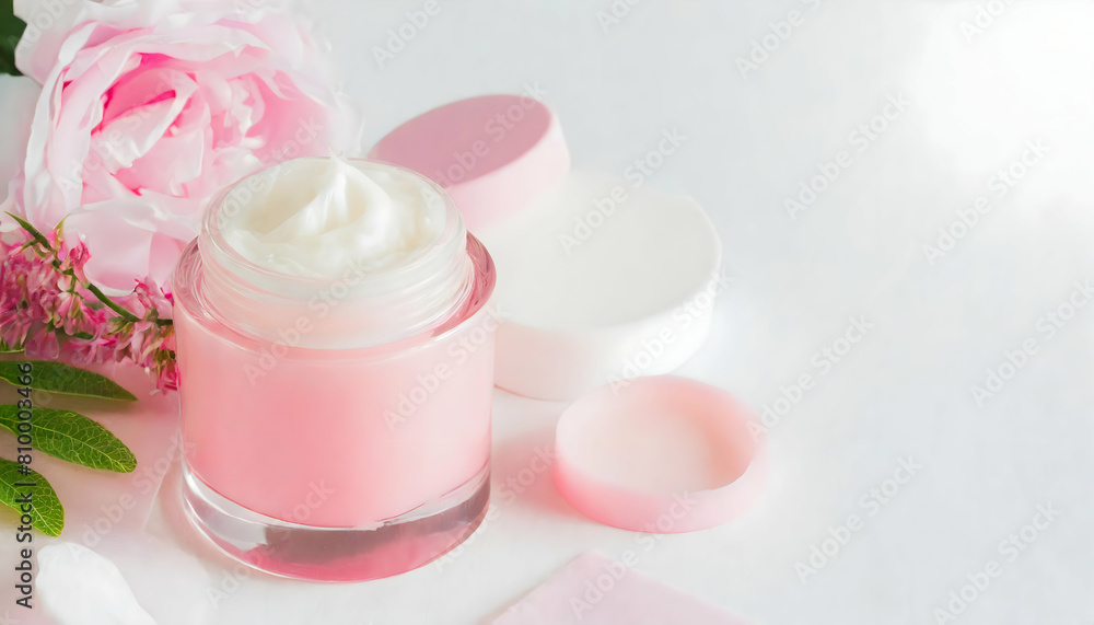 High-quality crop photo of skincare and cosmetics concept with copy space for text. High-quality crop photo of skincare and cosmetics concept with copy space for text.
