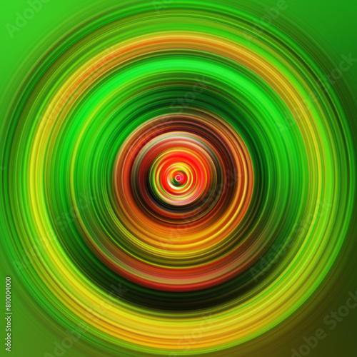 Colorful radial motion effect. Abstract rounded background. Color curves and sphere. Multi color gradient rings and circles wallpaper. Colored texture backdrop and banner.