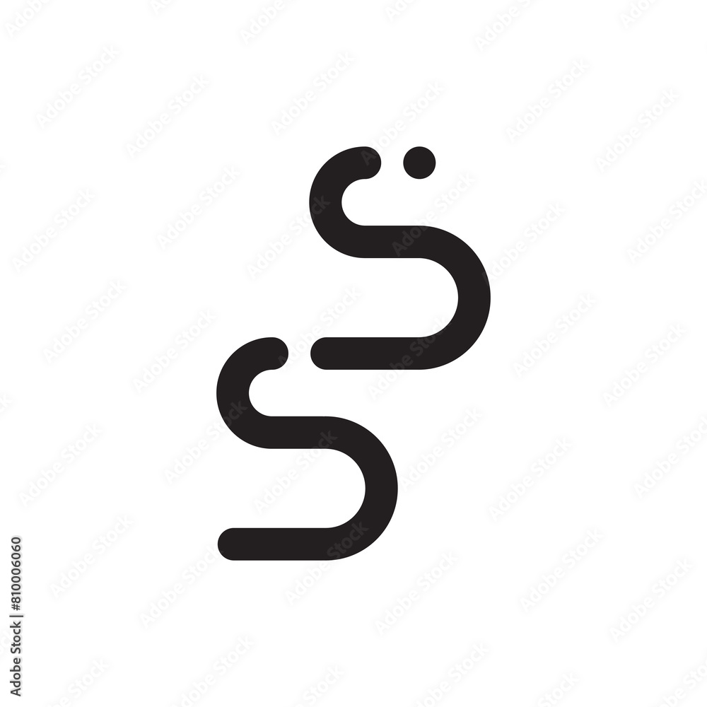 SS letter logo, street logo, way logo design vector SS letter logo, street logo, way logo design vector