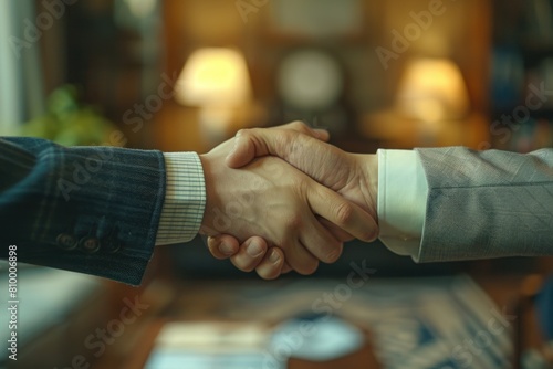 Two people shaking hands, suitable for business concepts © Ева Поликарпова