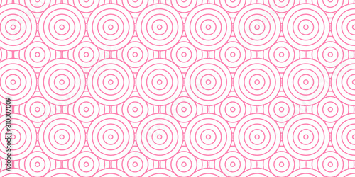   Overlapping Pattern Minimal diamond geometric waves spiral and abstract circle wave line. pink color seamless tile stripe geometric create retro square line backdrop pattern background.