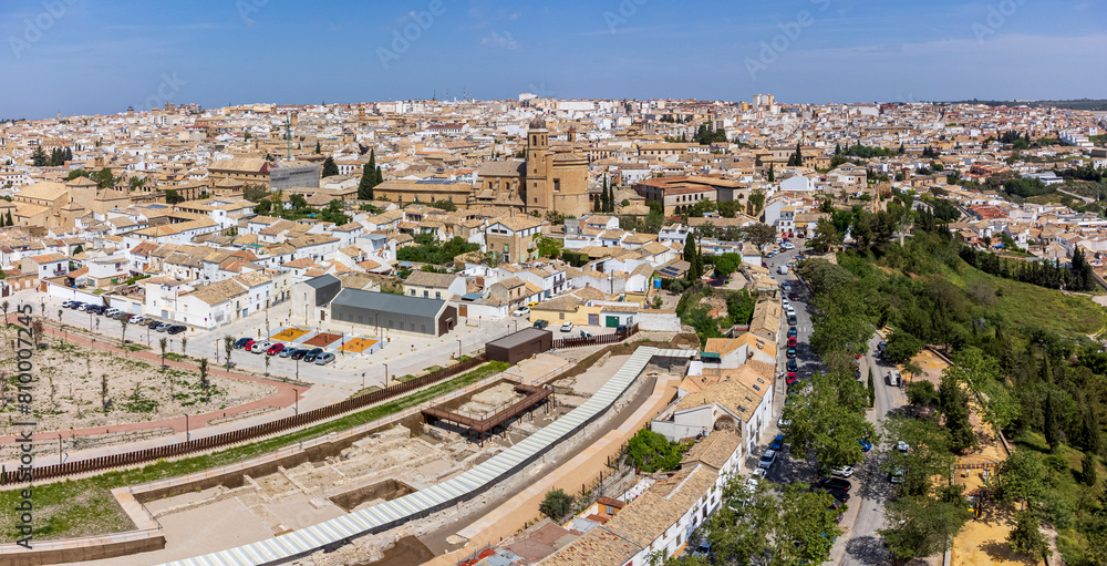 Úbeda, aerial view of the world heritage city, Jaén province, Andalusia, Spain