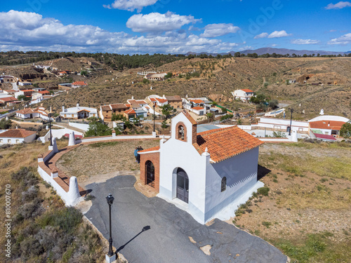 hermitage, Alcudia de Guadix, Zalabí Valley, Granada Geopark, UNESCO World Geopark, Betic Mountain Range, Andalusia, Spain