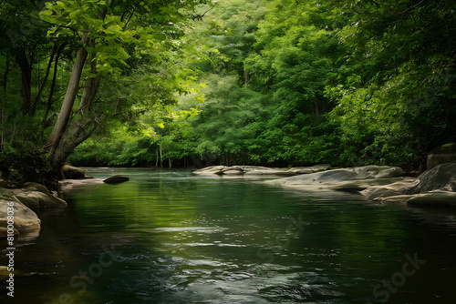 river in the woods