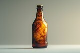 Bottle of beer on a white background,   rendering