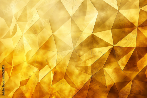 Abstract geometric neon golden black background