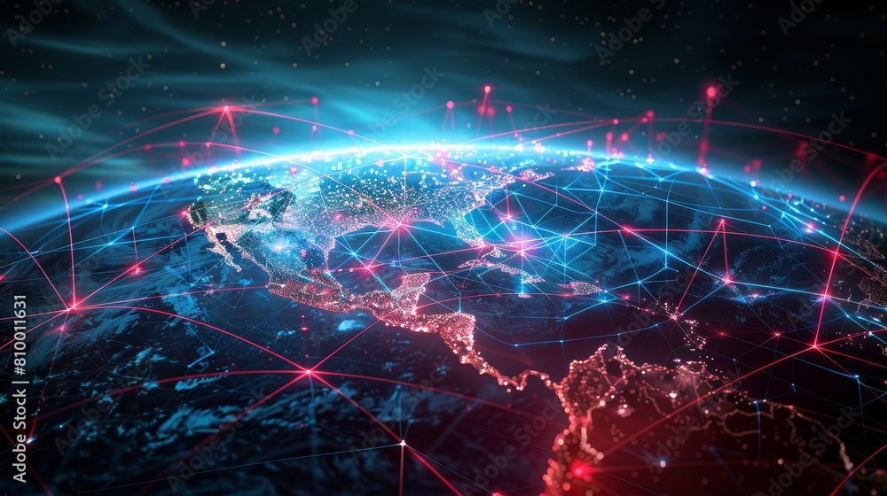 Craft an image portraying the global security landscape Craft an image portraying the global security landscape