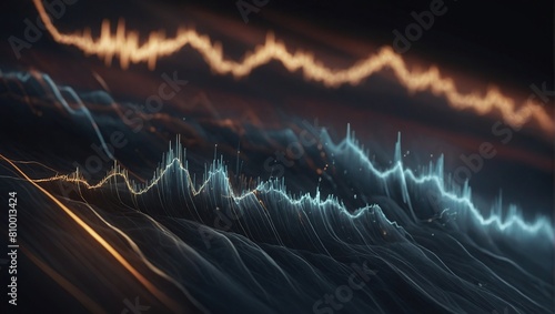 Line wave music sound one noise audio frequency icon signal podcast radio soundwave waveform volume art hand photo